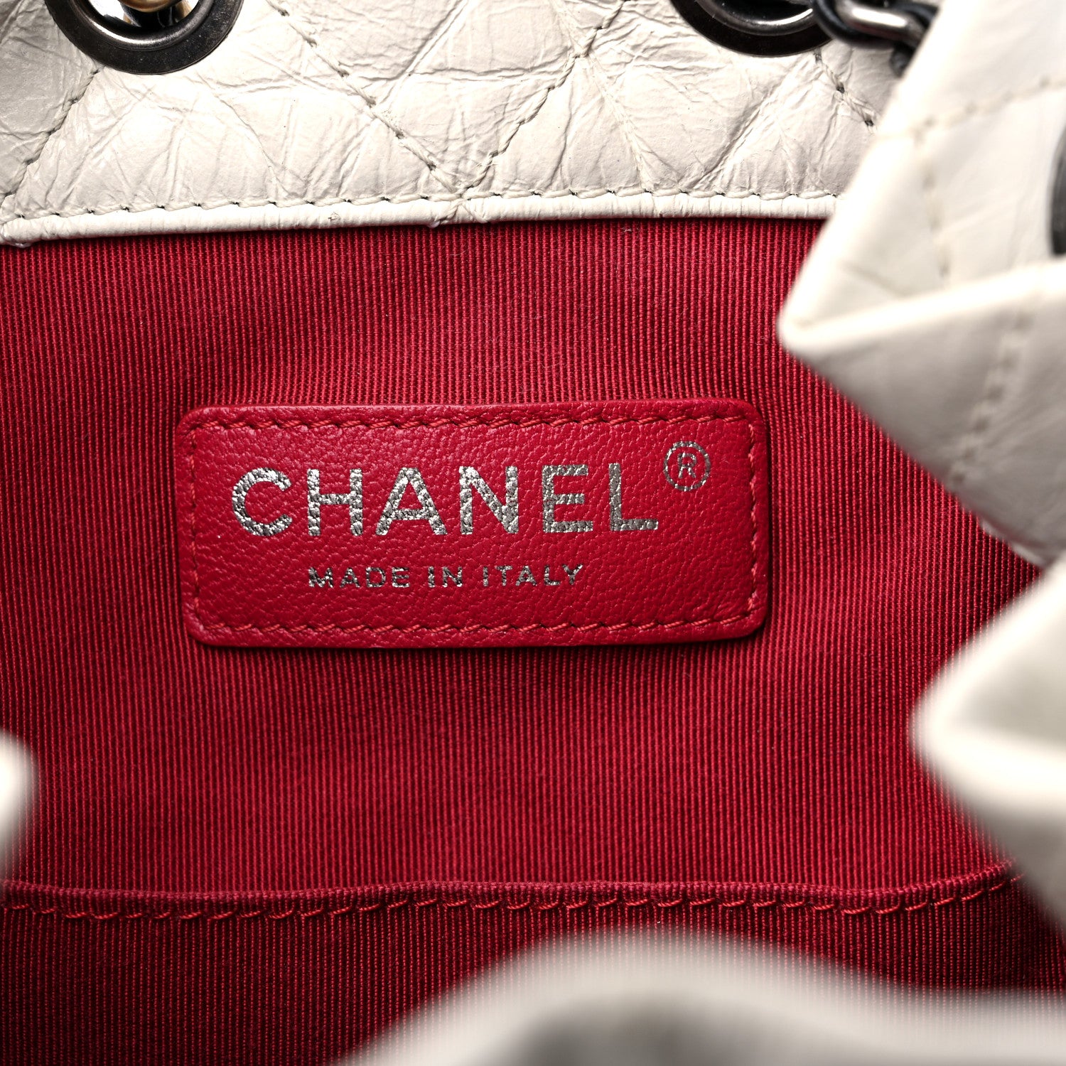 Chanel Aged Calfskin Quilted Small Gabrielle Backpack Black White 6 of 9