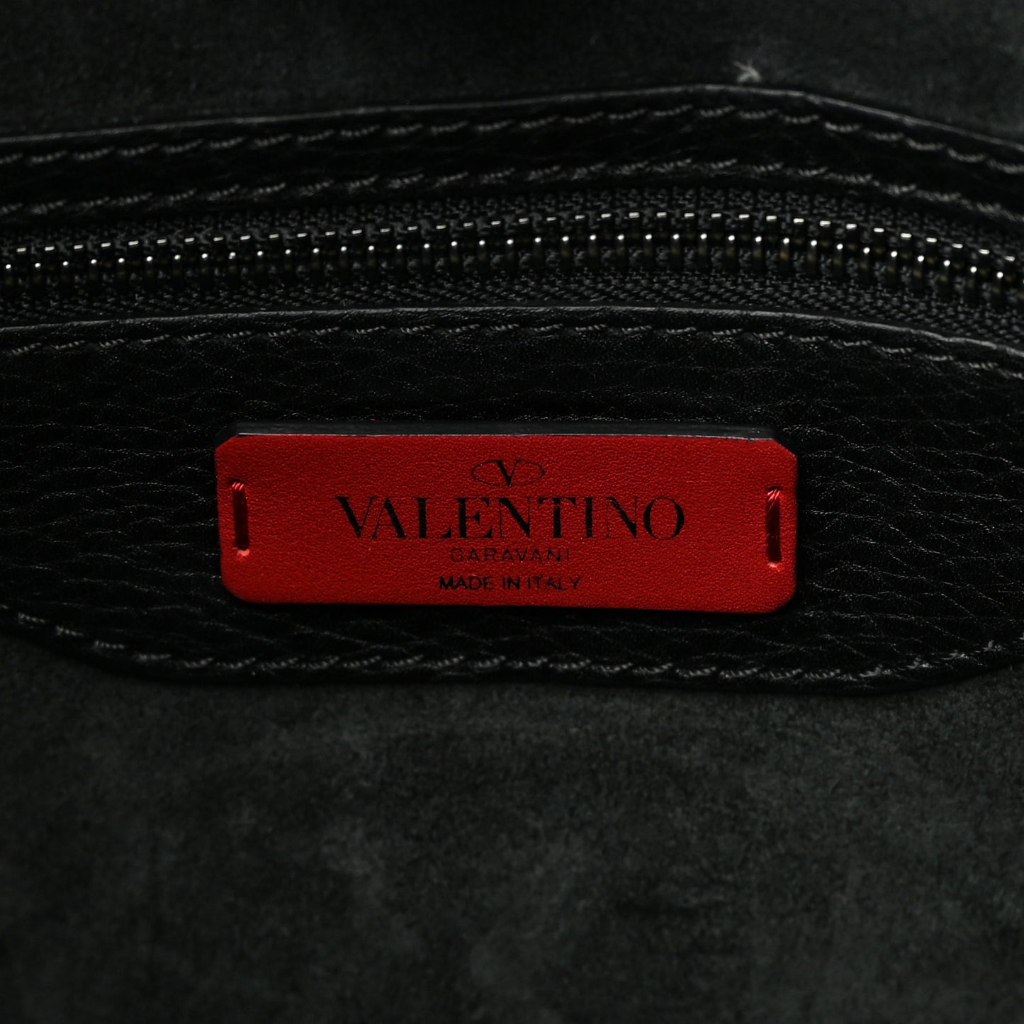 Grained Calfskin Turquoise Small Rockstud Rolling Flip-Lock Messenger Black