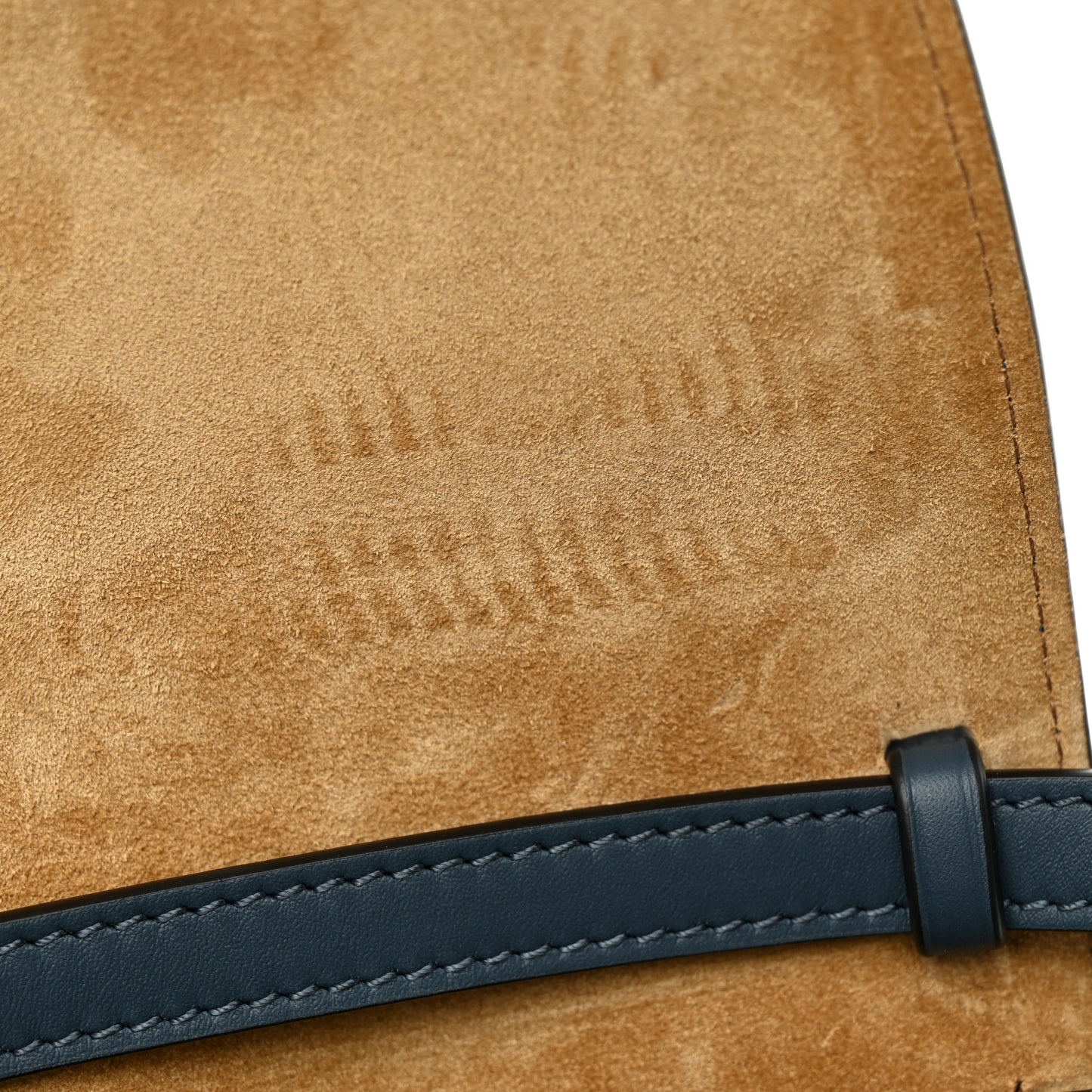 Calfskin Jacquard Mini Gate Dual Bag Onyx Blue