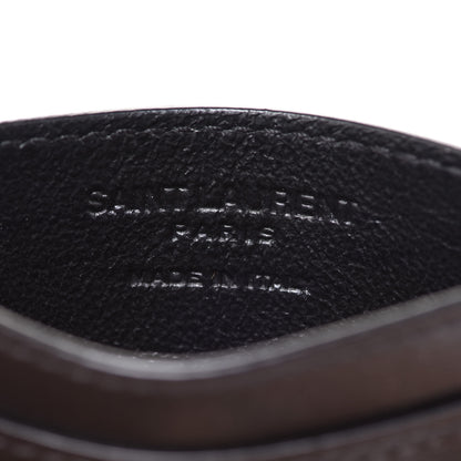 Saint Laurent Calfskin Card Case Black 6 of 8