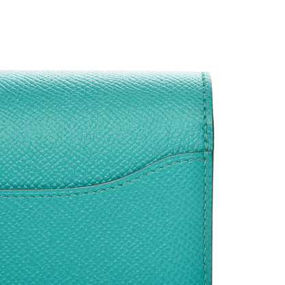 Hermes Epsom Constance Long Wallet Bleu Paon 13 of 14