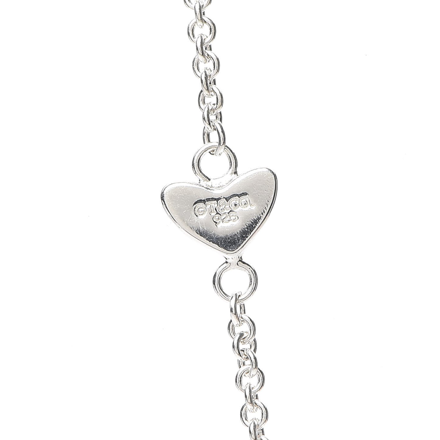 Sterling Silver Heart Lariat Necklace