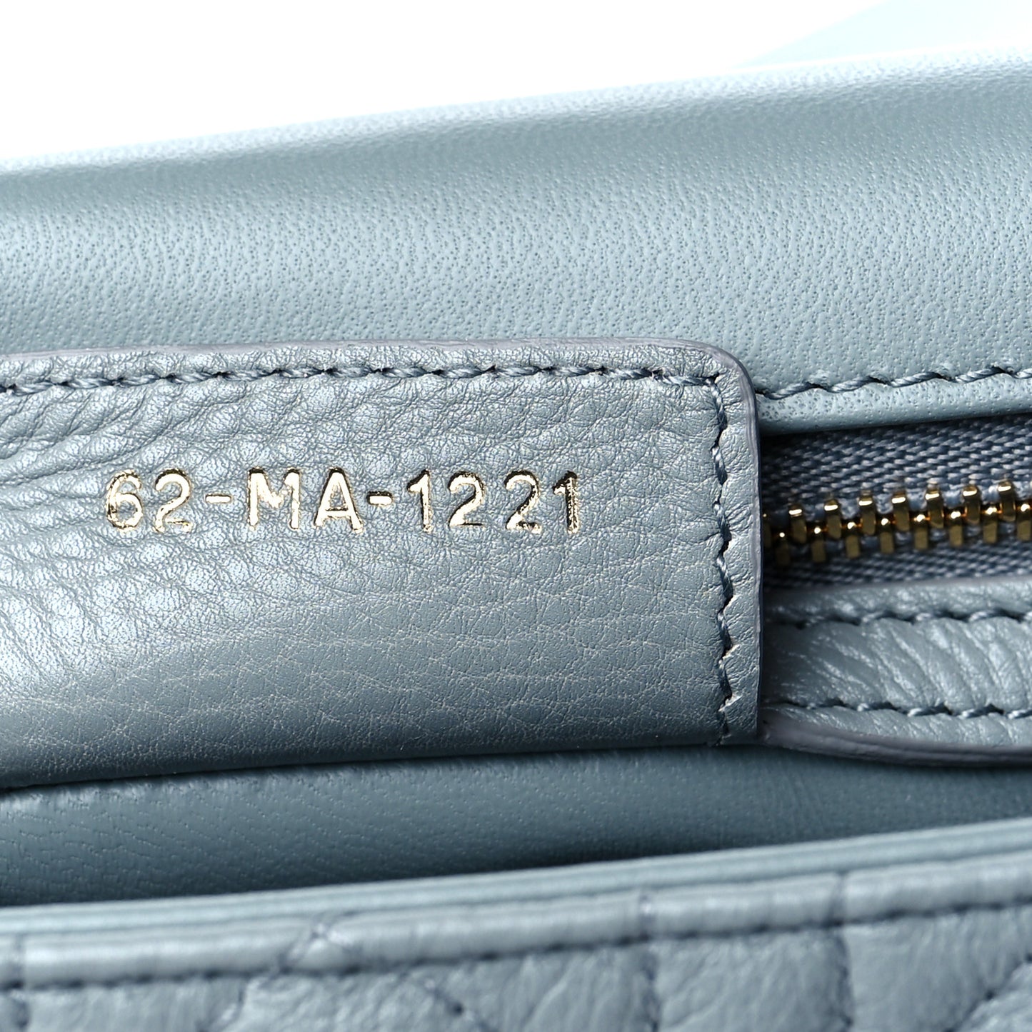 Calfskin Cannage Small Caro Bag Cloud Blue