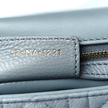 Christian Dior Calfskin Cannage Small Caro Bag Cloud Blue 6 of 9