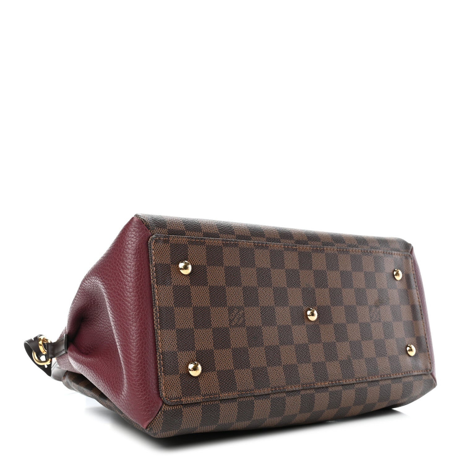 Louis Vuitton Cuir Taurillon Damier Ebene Normandy Bordeaux 3 of 4