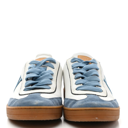 Louis Vuitton Calfskin Frontrow Sneakers 37.5 Blue 2 of 17