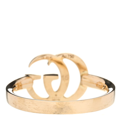 Gucci 18K Yellow Gold Running GG Ring 55 7.25 3 of 5