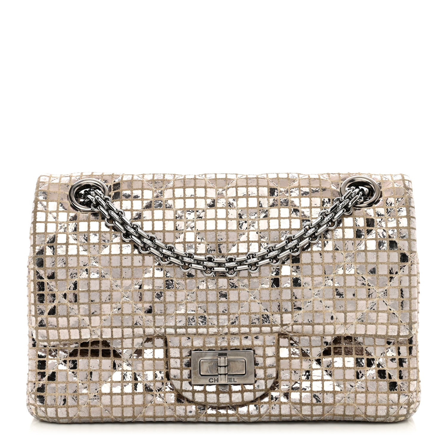 Chanel Mirror 2.55 Reissue 224 Flap Silver 1 of 12