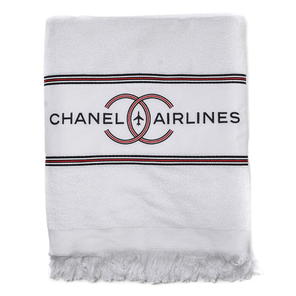 Chanel Reversible Airlines Tote Silver Navy 15 of 15