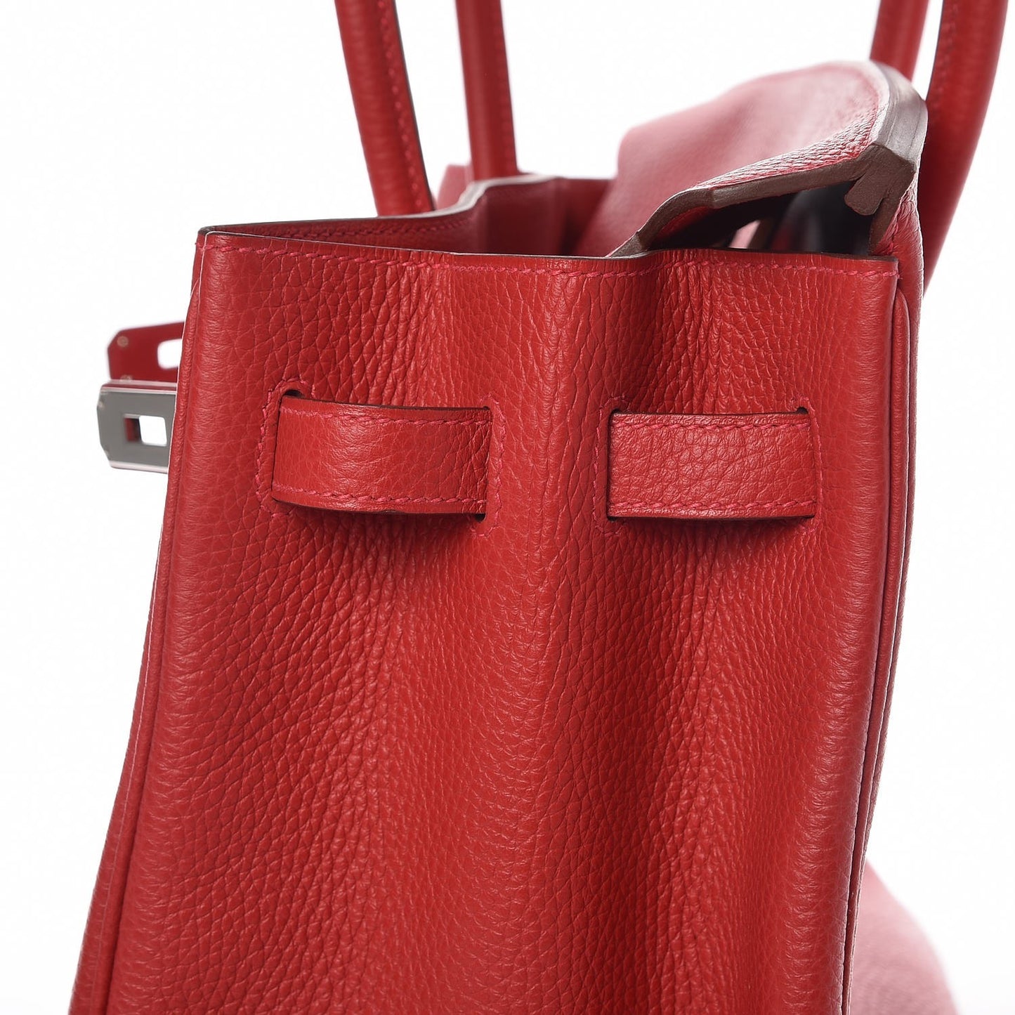 Taurillon Clemence Birkin 35 Rouge Casaque
