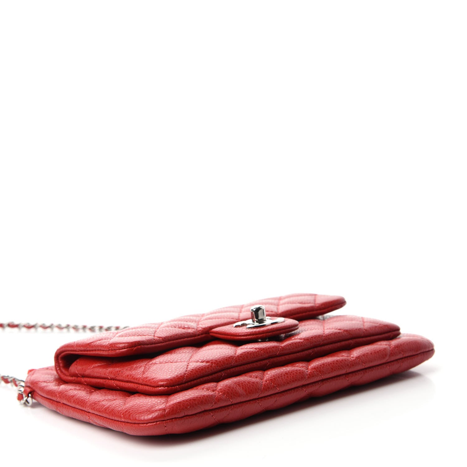 Chanel Caviar Quilted Daily Zip Crossbody Bag Red 4 of 13