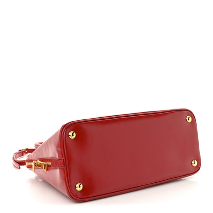 Prada Saffiano Vernice Medium Promenade Tote Rosso 4 of 10