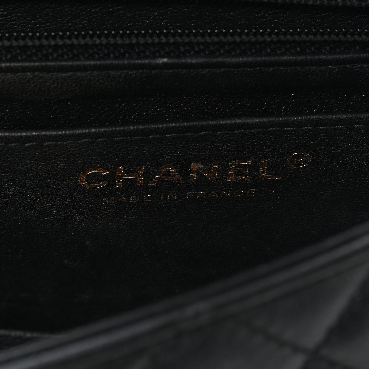 Lambskin Quilted Mini Rectangular Flap Black