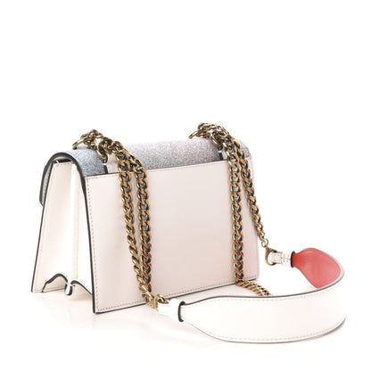 Christian Louboutin Glitter Calfskin Elisa Mini Shoulder Bag Multicolor Snow 3 of 10