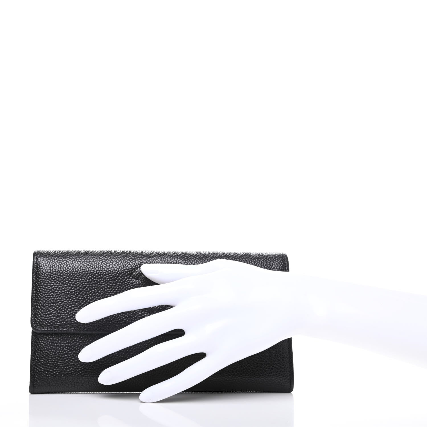 Chanel Caviar Timeless CC Large Gusset Flap Wallet Black 2 of 7