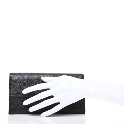 Chanel Caviar Timeless CC Large Gusset Flap Wallet Black 2 of 7