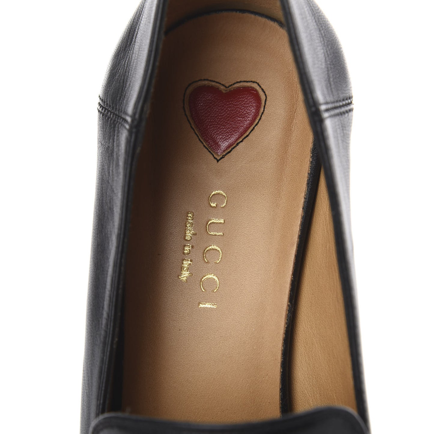 Malaga Kid Web Pearl Embellished Peyton 75mm Loafer Pumps 36.5 Black