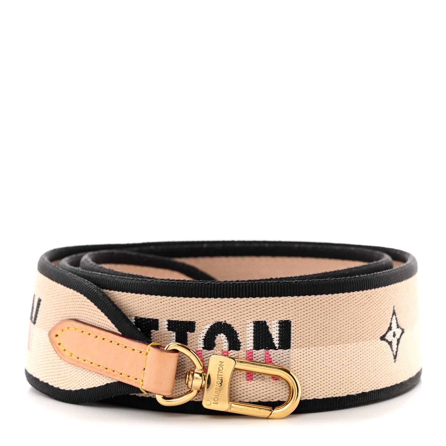 Louis Vuitton Jacquard Diane Shoulder Strap Black 1 of 3