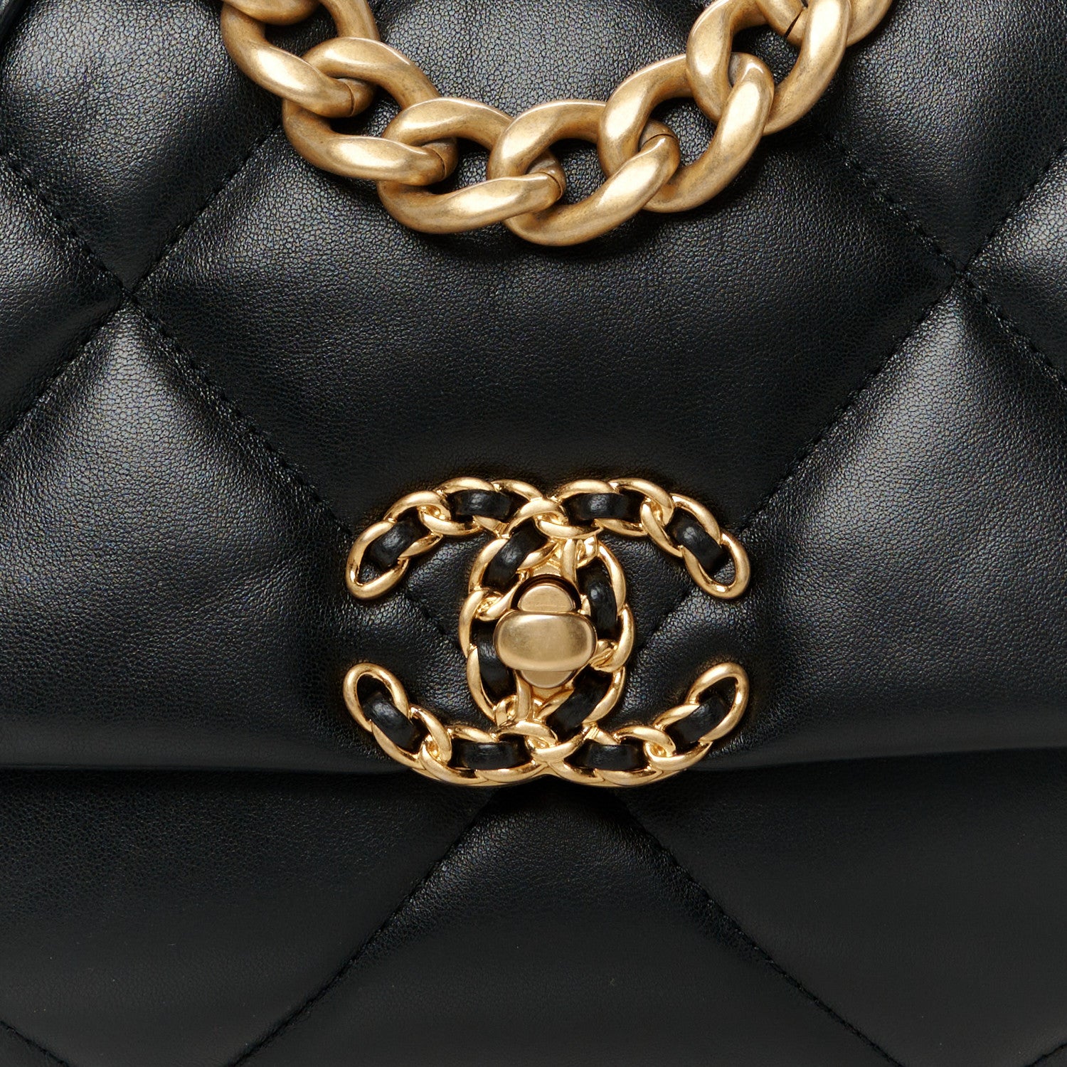 Chanel Lambskin Quilted Medium Chanel 19 Flap Black 8 of 10