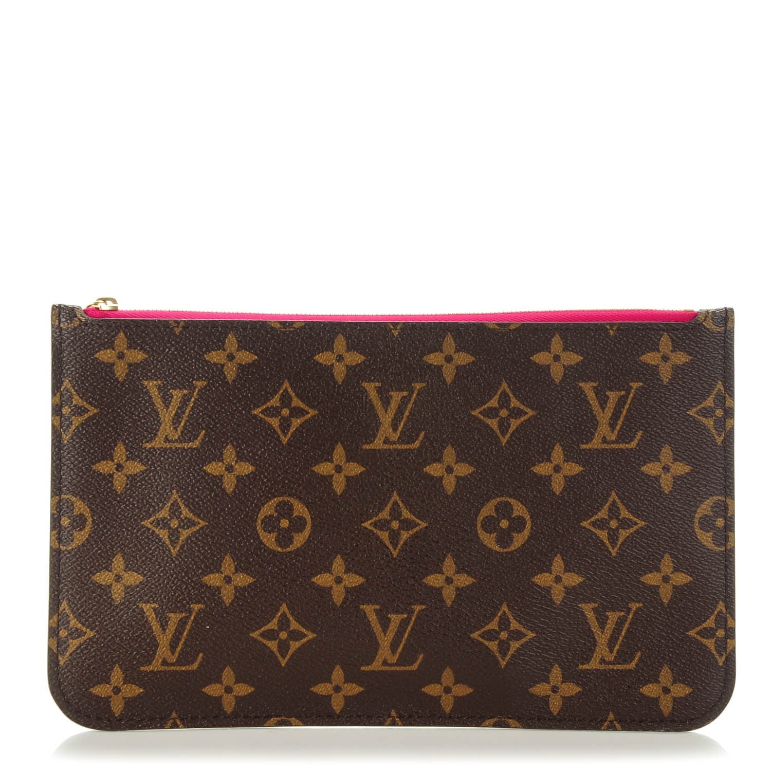 Louis Vuitton Monogram Neverfull MM GM Pochette Fuchsia 1 of 8