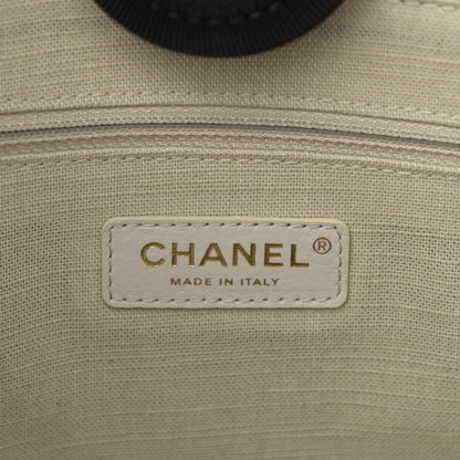 Chanel Mixed Fibers Small Deauville Tote Black 7 of 11