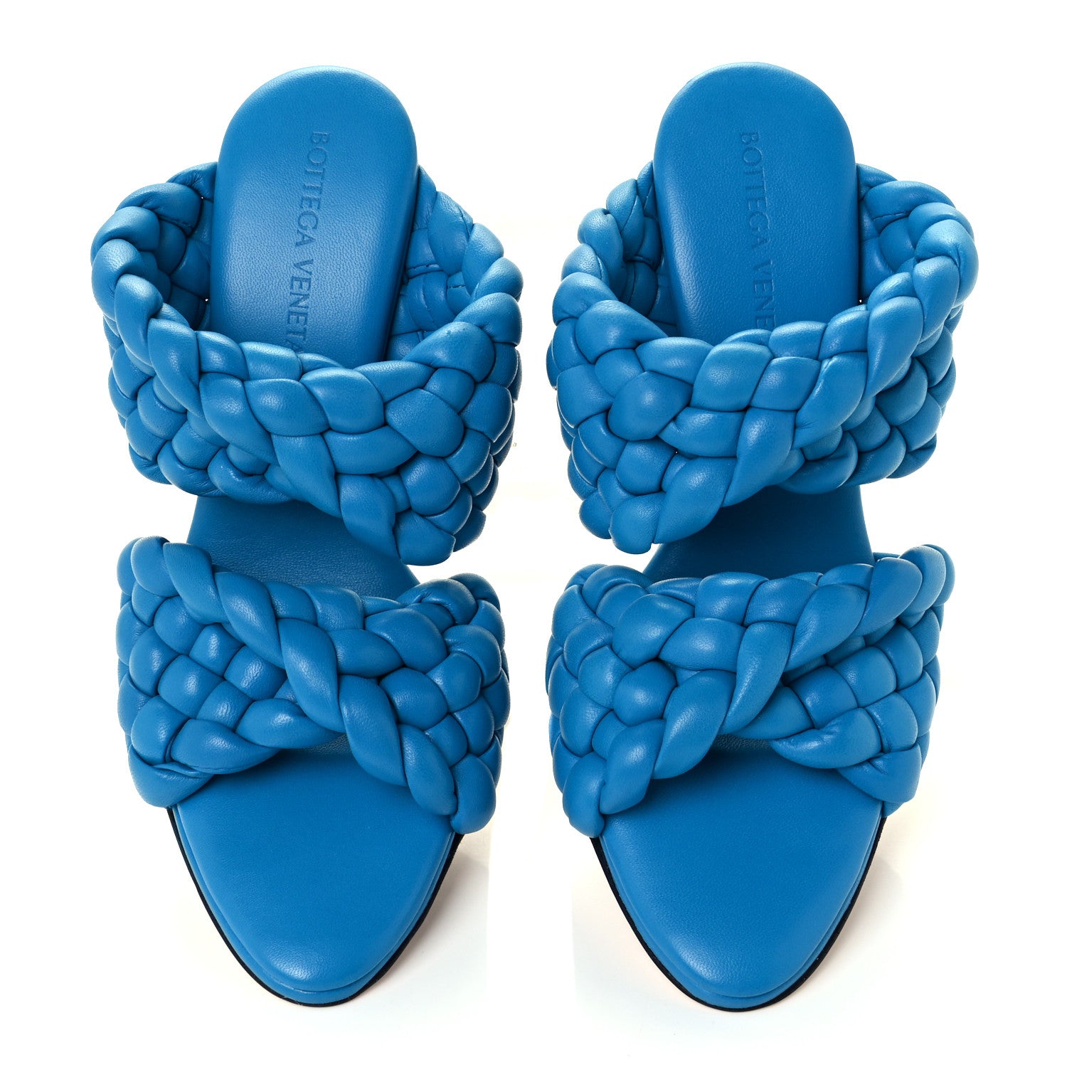 Bottega Veneta Nappa Twisted Padded Intrecciato Curve Slide Sandals 35 Bleuette 5 of 9