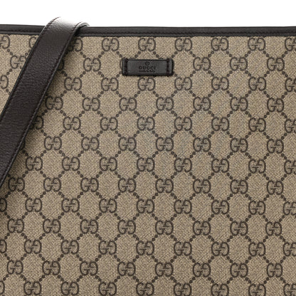Gucci GG Plus Monogram Medium Flat Messenger Bag Dark Brown 7 of 13