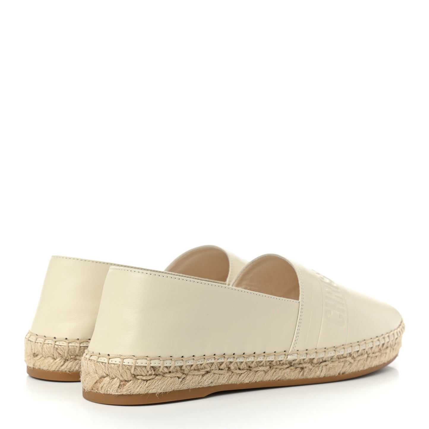 Lambskin Granville Espadrille 38 Off White