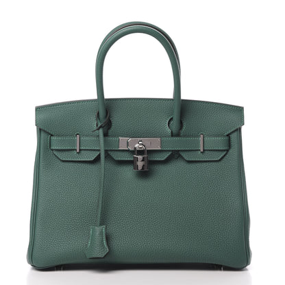 Hermes Togo Birkin 30 Malachite 1 of 11