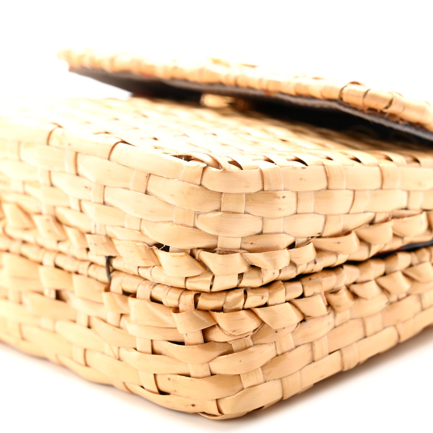 Gucci Glazed Wicker Mini Cestino Shoulder Bag Natural 10 of 10