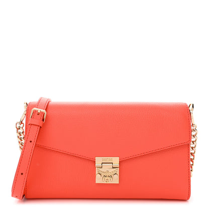 MCM Calfskin Medium Millie Crossbody Bag Hot Coral 1 of 10