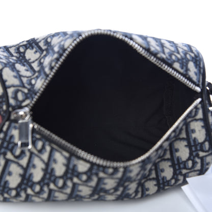Christian Dior Oblique Roller Messenger Bag Blue 5 of 9