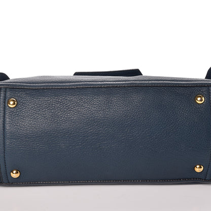 Miu Miu Cervo East-West Flap Satchel Blue 18 of 18