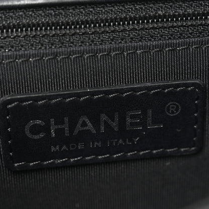 Chanel Calfskin Quilted Medium Double Chained Messenger Flap  Black 6 of 10
