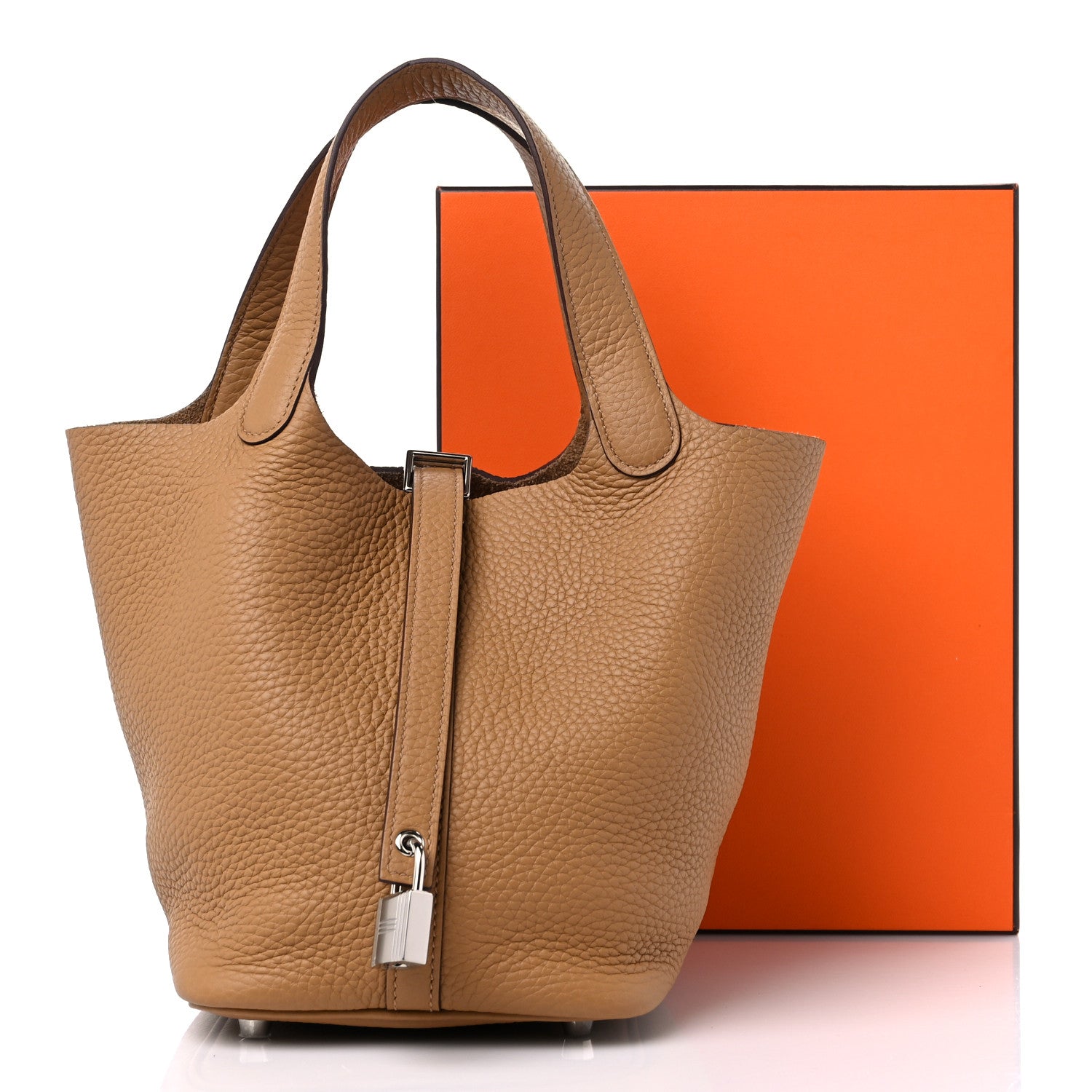 Hermes Taurillon Clemence Picotin Lock 18 PM Biscuit 10 of 10