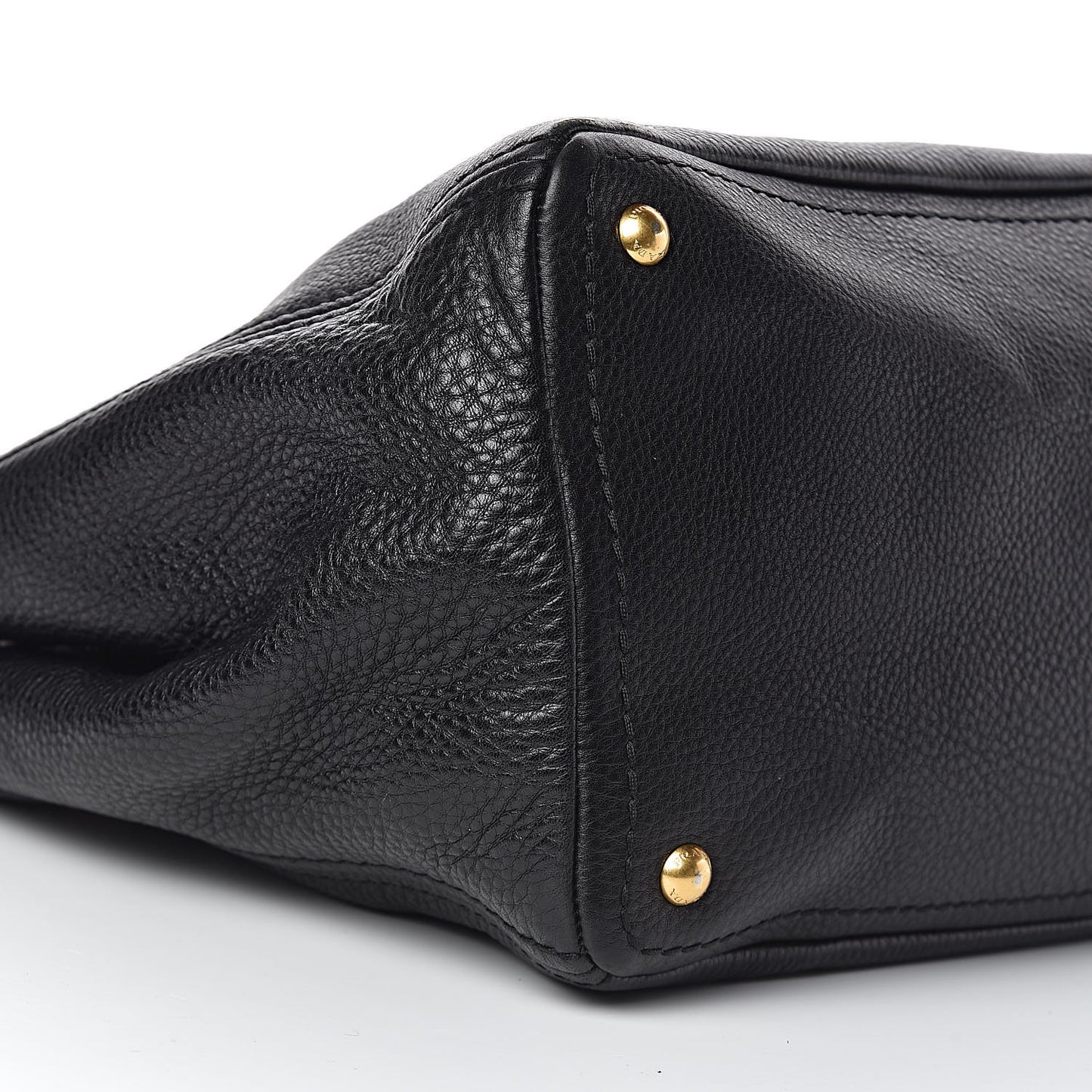 Vitello Daino Tote Black