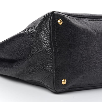 Prada Vitello Daino Tote Black 12 of 14
