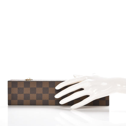 Louis Vuitton Damier Ebene Bracelet Watch Jewelry Holder Coffret 2 of 9
