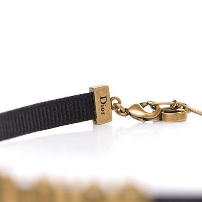 Christian Dior Grosgrain Ribbon J'Adior Logo Choker Necklace Black 4 of 4