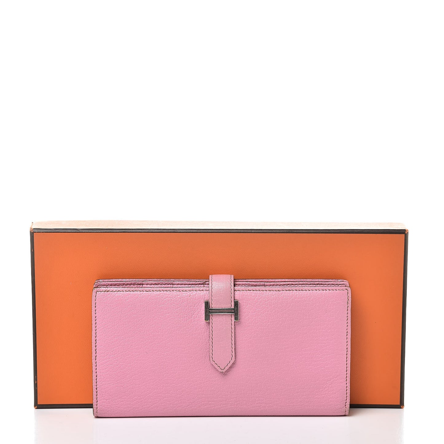 Chevre Mysore Bearn Gusset Wallet 5P Pink