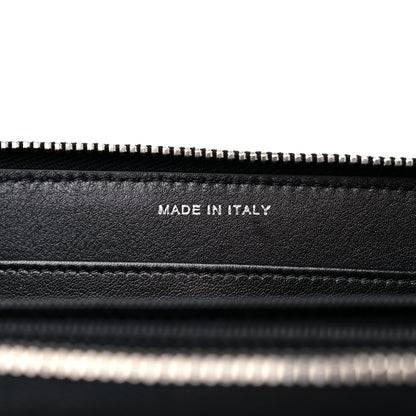 Chanel Patent Quilted Large Gusset Zip Around Wallet Black 6 of 11