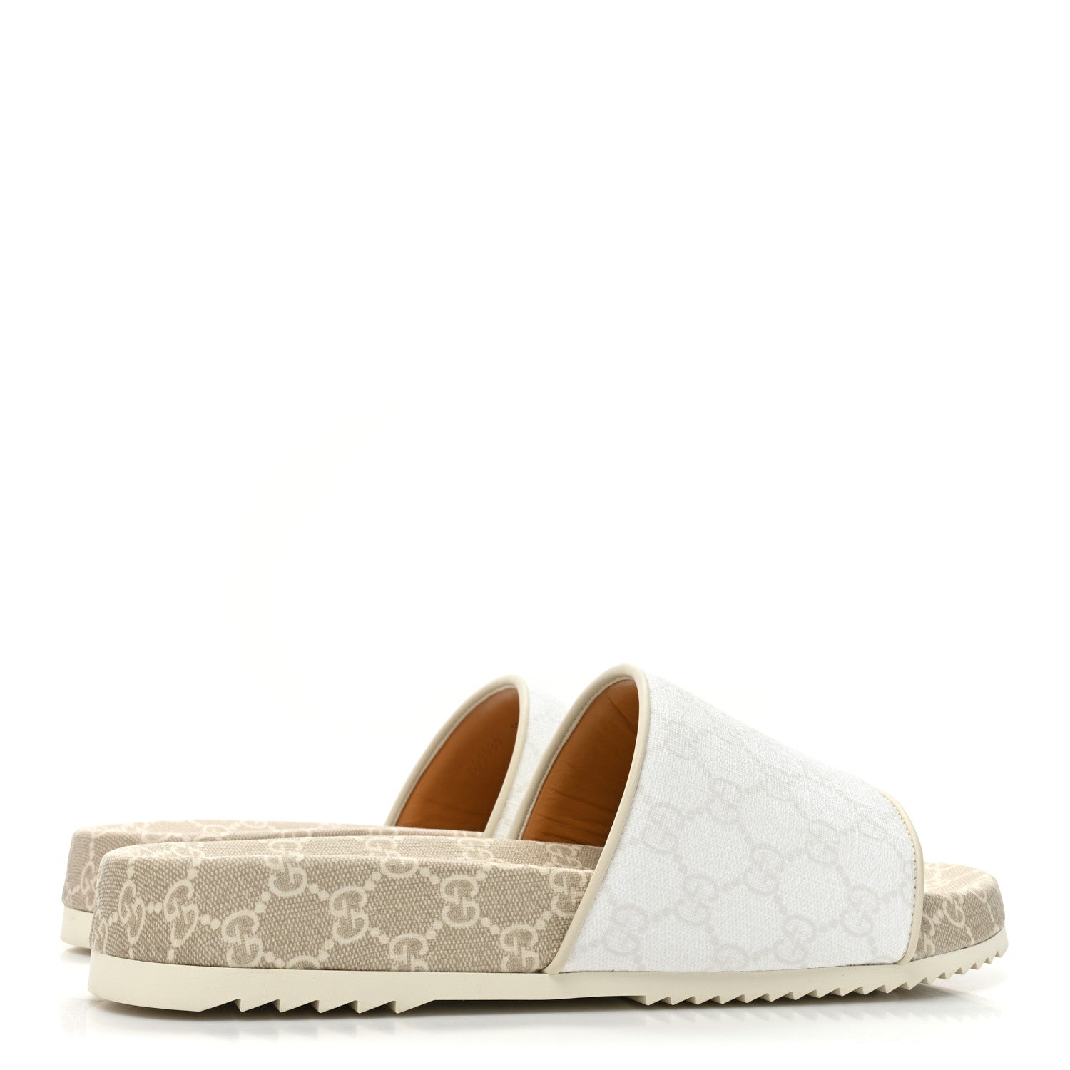 Gucci GG Supreme Monogram Demetra Mens Slide Sandals 11 White Mystic White 4 of 10