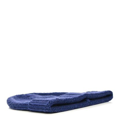 Gucci Wool Knit GG Plain Cap Tricot Beanie Hat M Blue 3 of 8