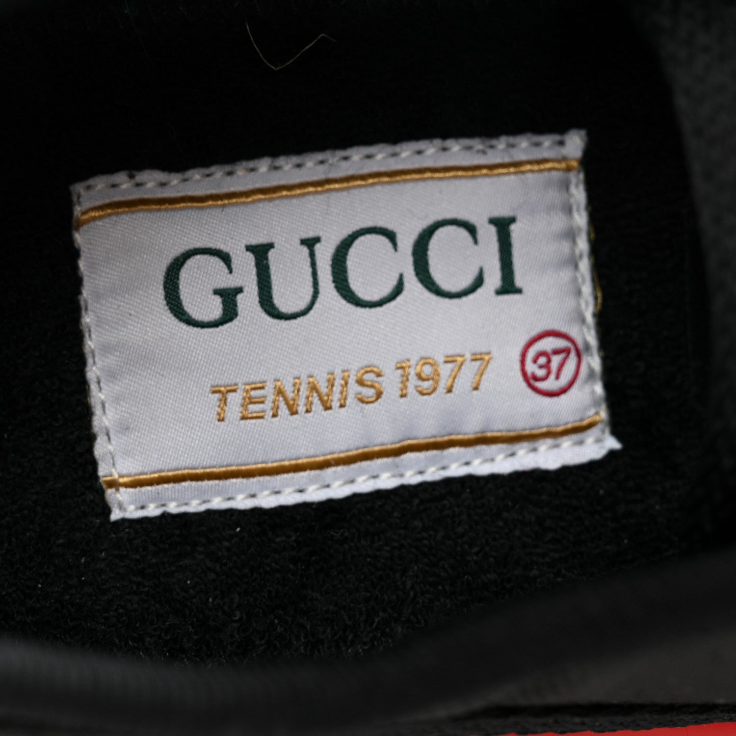 Gucci Econyl Nylon Web Monogram Off The Grid Womens 1977 Tennis Sneakers 37 Black 6 of 9