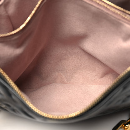 Louis Vuitton Lambskin Embossed Monogram Coussin PM Black 7 of 10