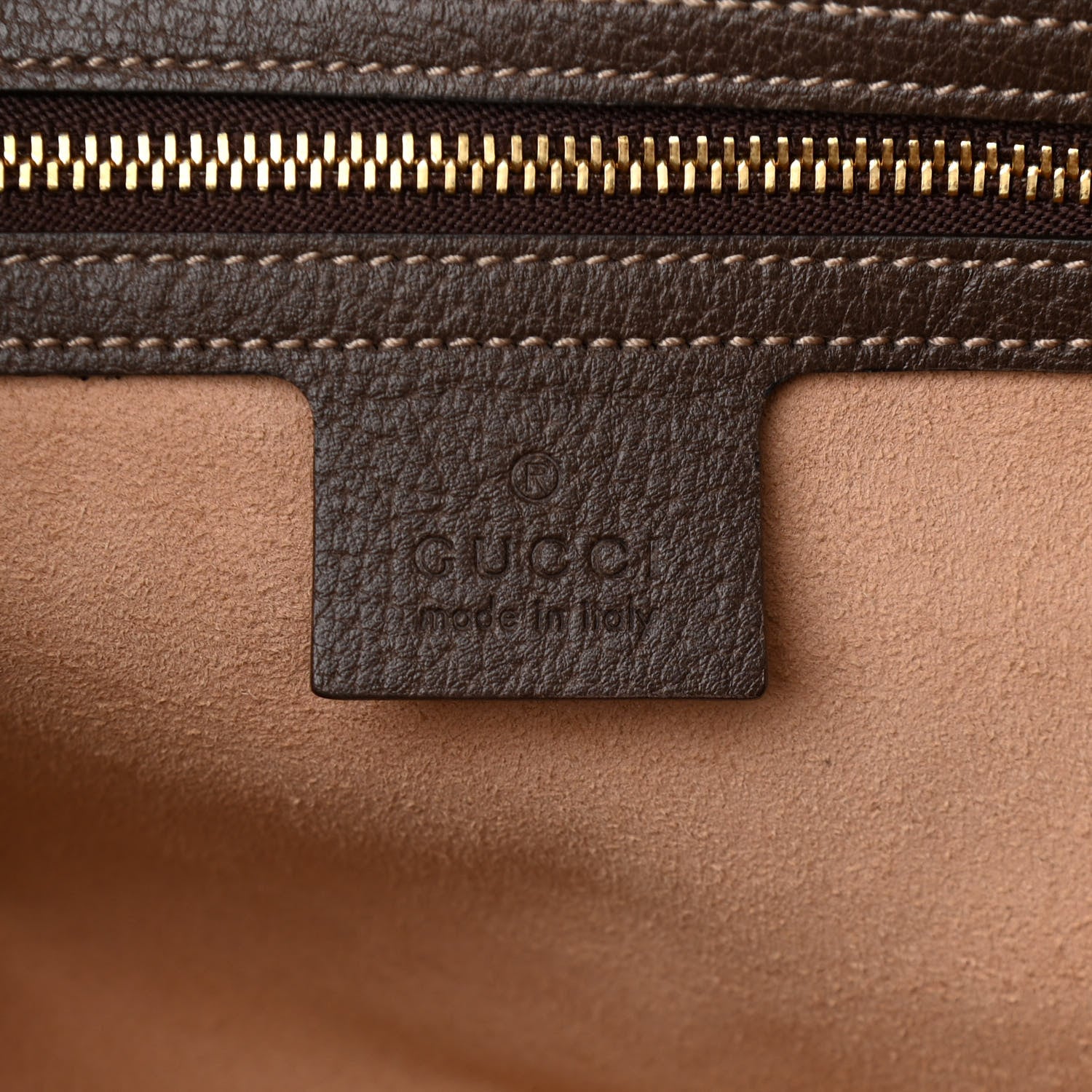 Gucci GG Supreme Monogram Web Small Ophidia Shoulder Bag Brown 6 of 10