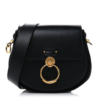 Chloe Calfskin Suede Large Tess Bag Black 1 of 10