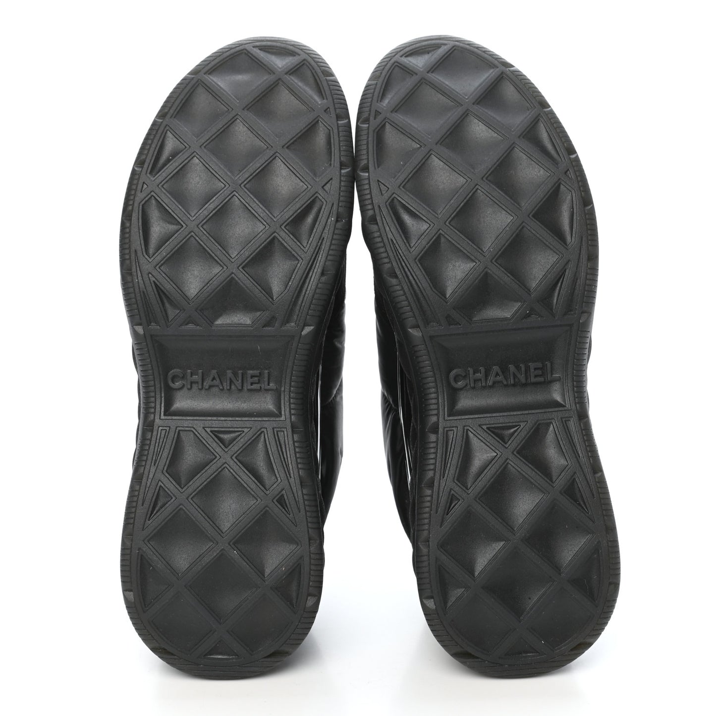 Nylon Suede Calfskin CC Sneakers 38.5 Black