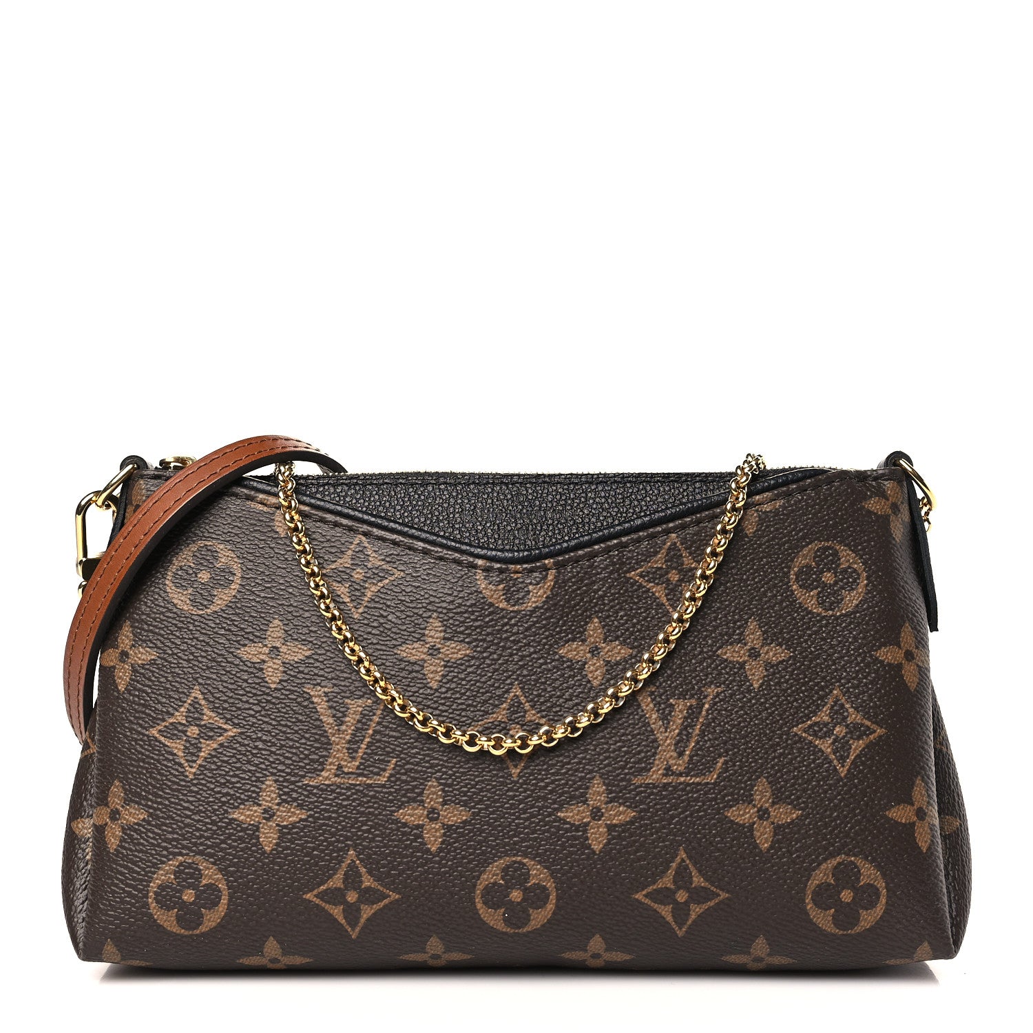 Louis Vuitton Monogram Pallas Clutch Black 1 of 9
