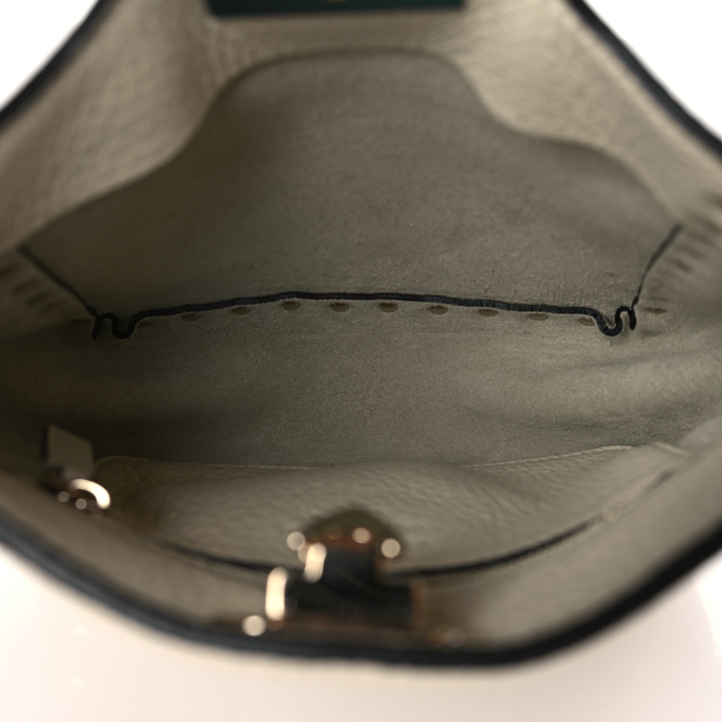 Pebbled Calfskin Mini Rockstud Flip-Lock Messenger Bag Light Ivory